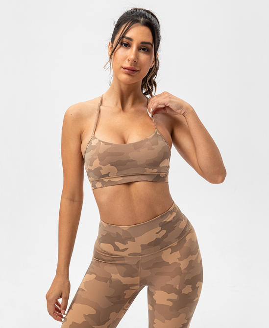 827  Camo Bra Shorts Sets