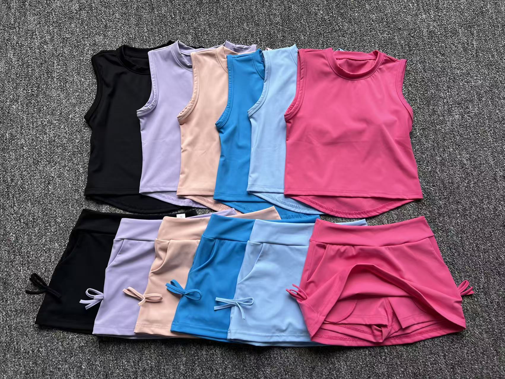 2118# A Kids Tank Skirts Set