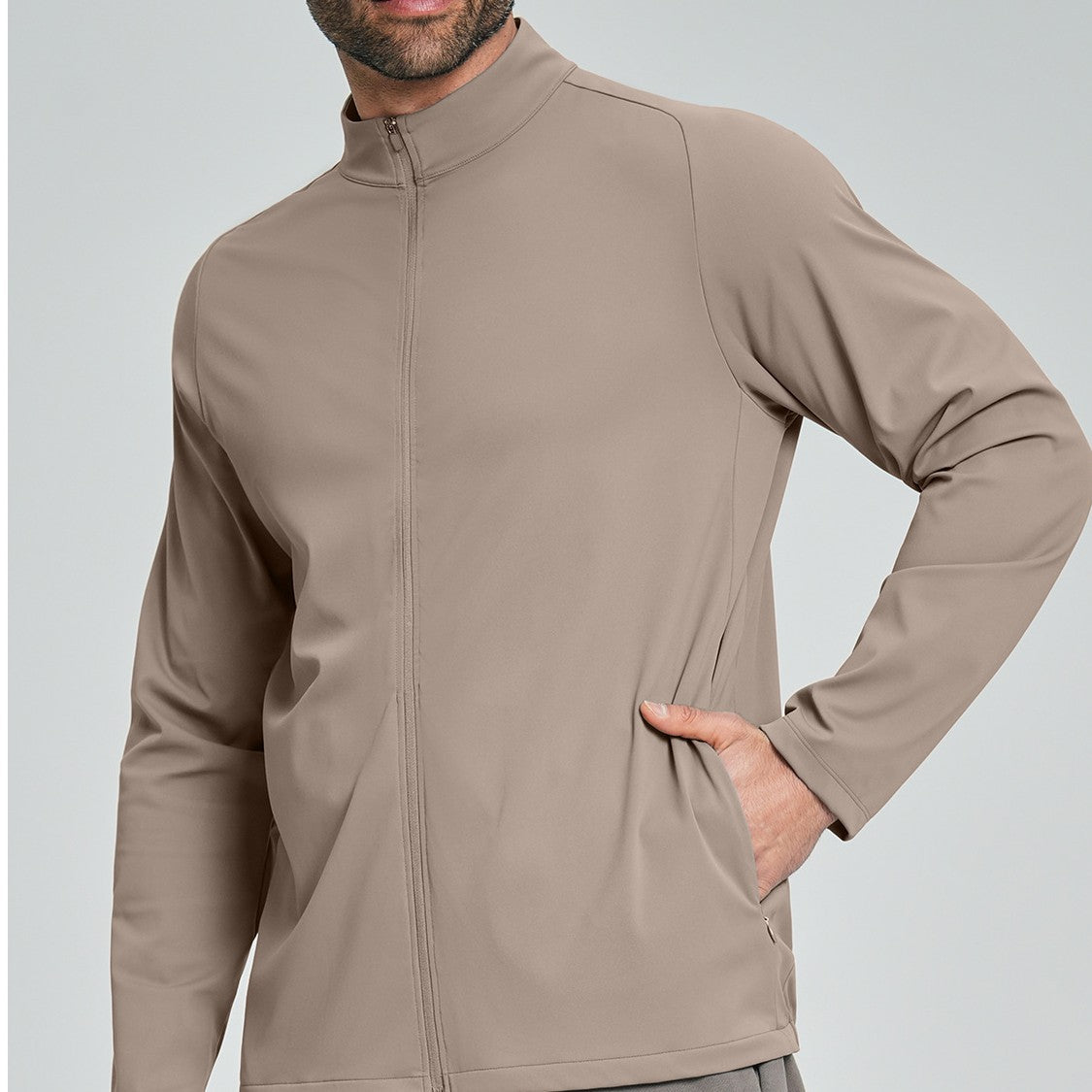 L6090#  Men Long Sleeve Jacket