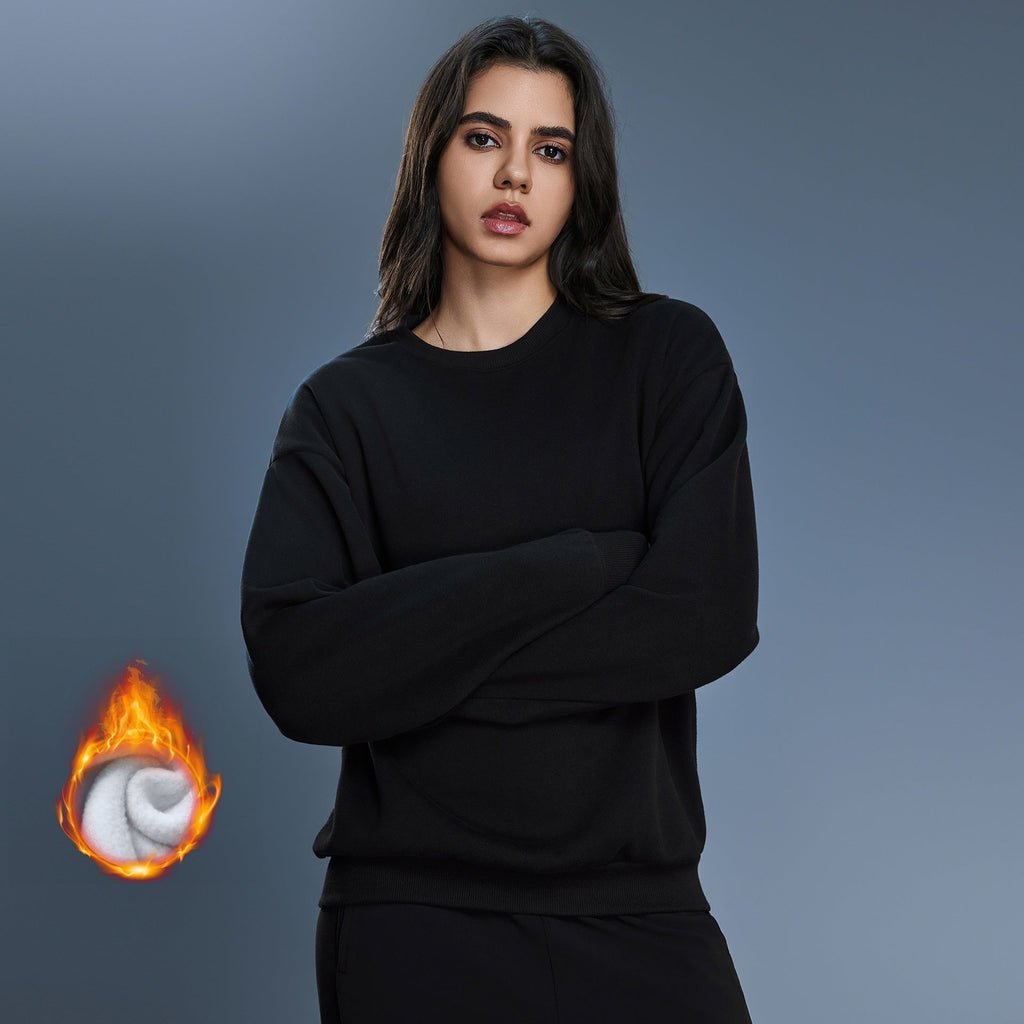 1437#A 3D Silver Logo Women Loose Sweatshirts