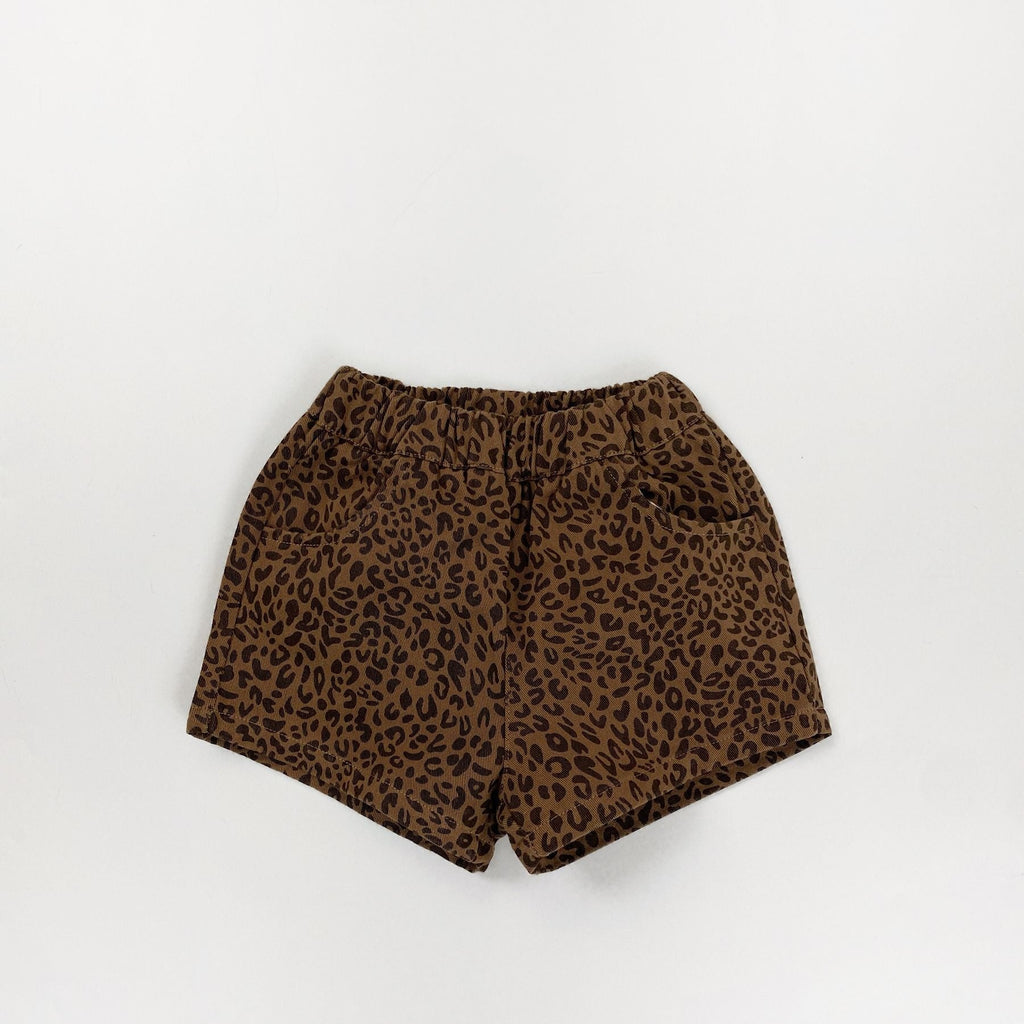 L6143#  Kids Leopard Shorts