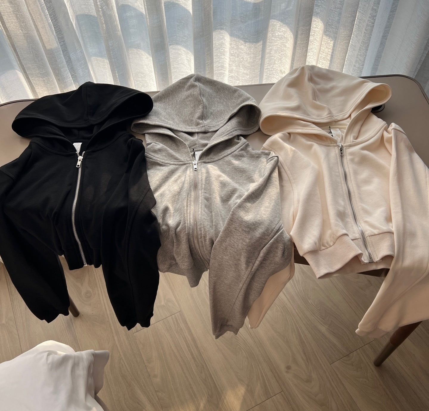 1305# A Women Full Zipper Hooded Sweater