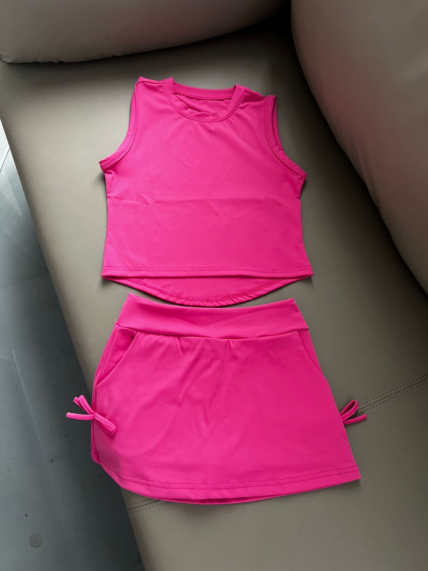 2118# A Kids Tank Skirts Set