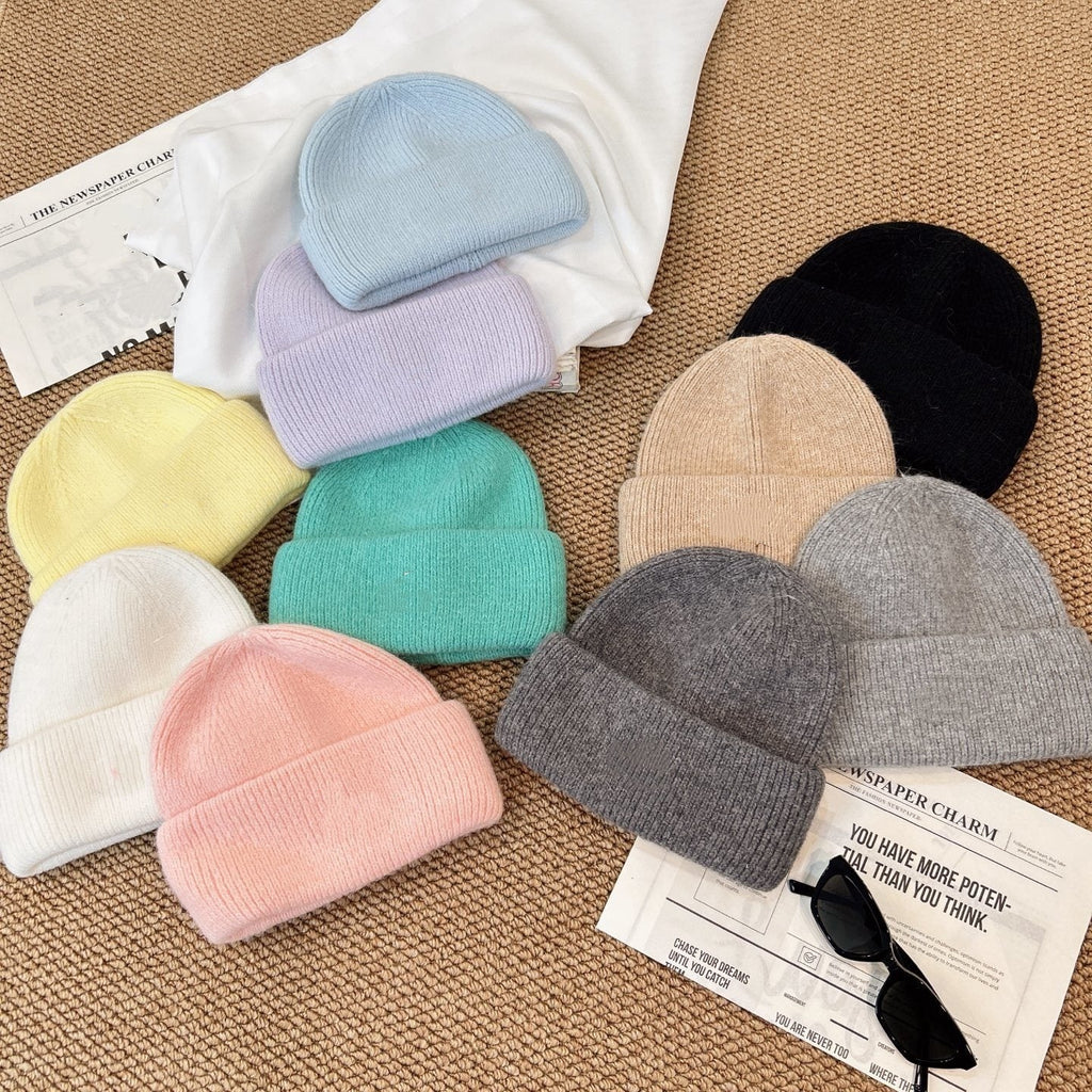 1551# XY A Rabbit Hair Knitted Hat