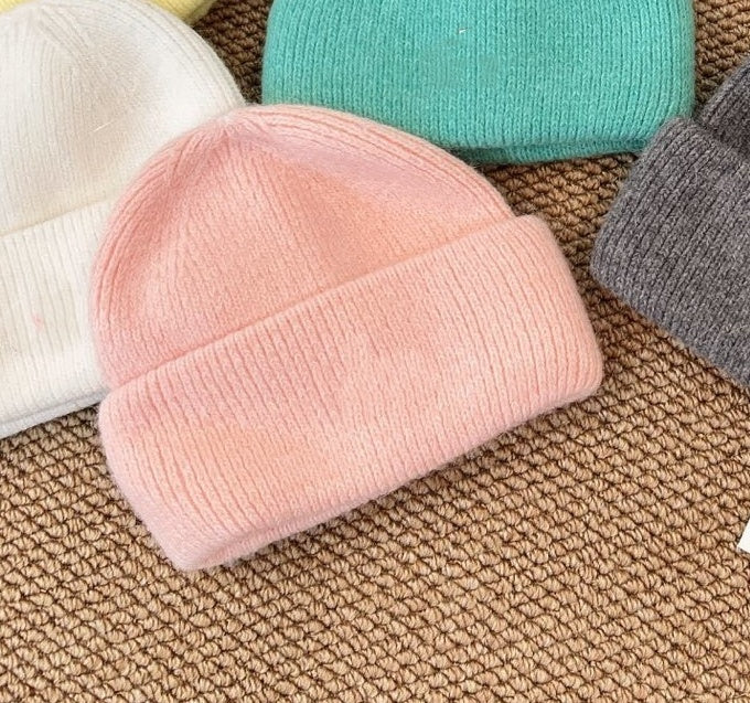 1551# XY A Rabbit Hair Knitted Hat