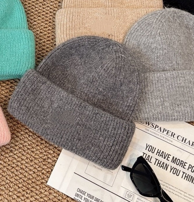 1551# XY A Rabbit Hair Knitted Hat