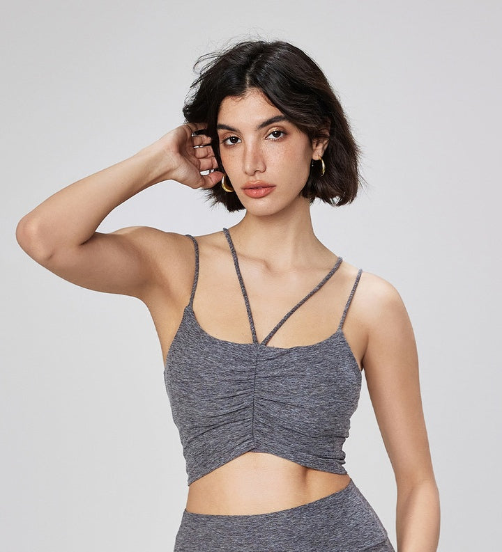 L2245#  Women Yoga Bra Shorts Set