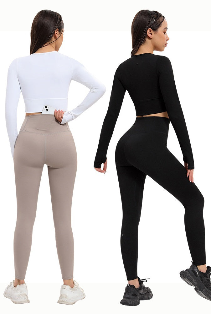 L2605#  Women Yoga Shirts Pants Set