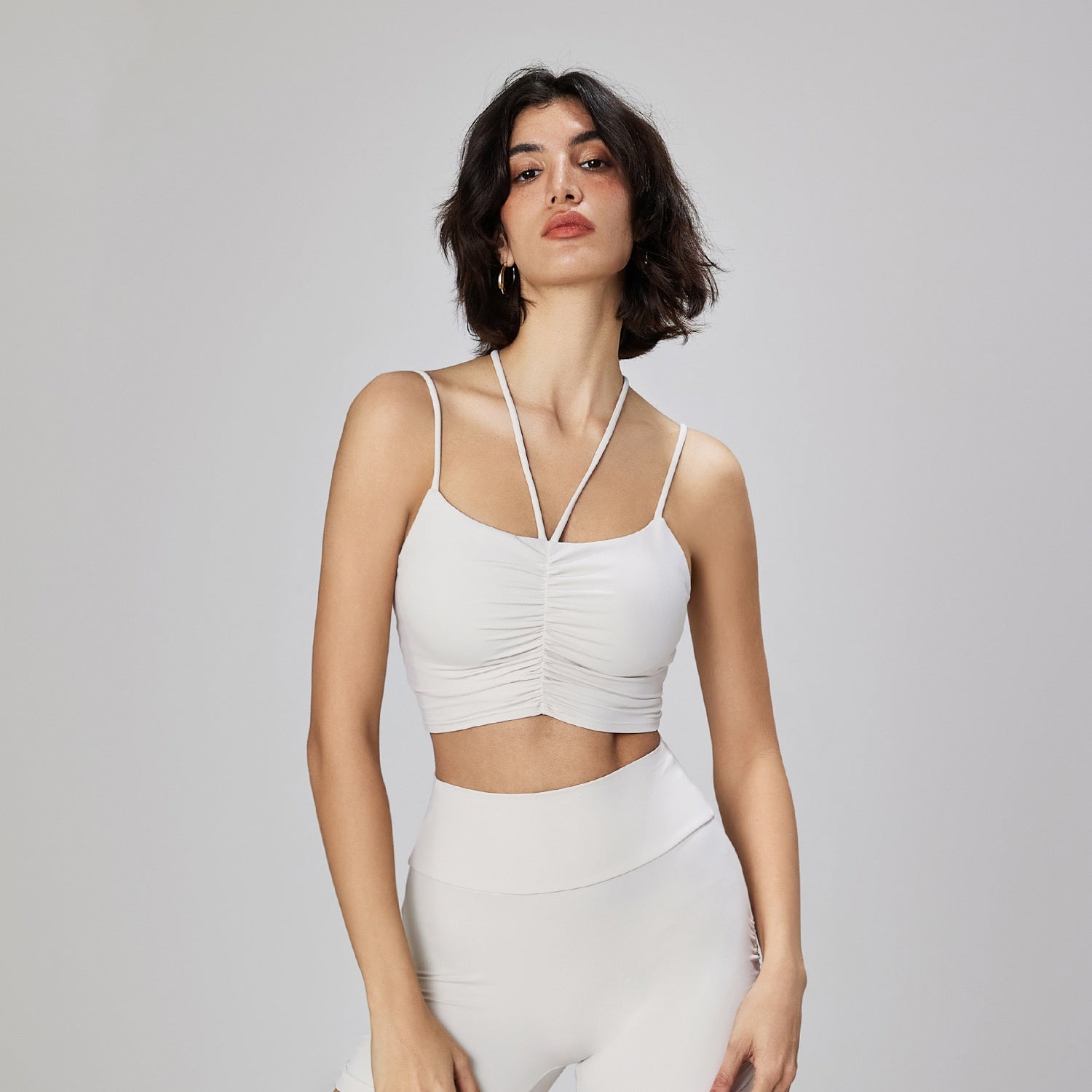 L2245#  Women Yoga Bra Shorts Set