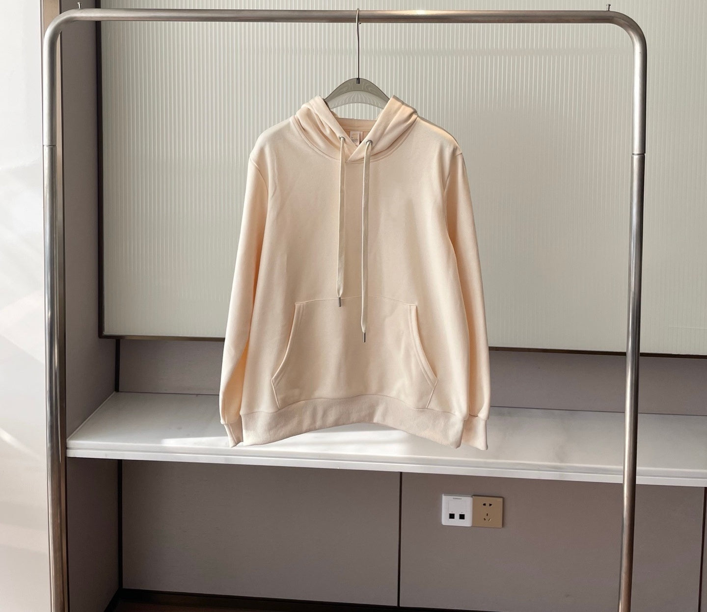 2342# A Unisex 3D Silver Hoodie