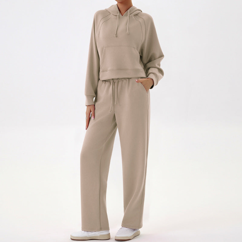 L4518#  Women Hoodies Pants Set