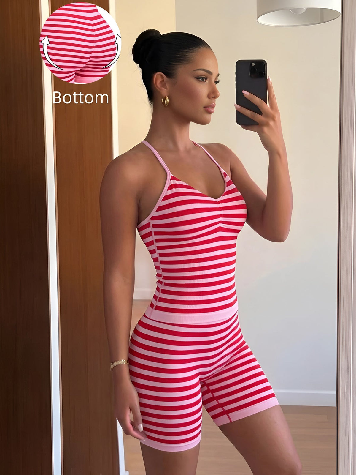 2993#A Women Yoga Tank And Shorts Set