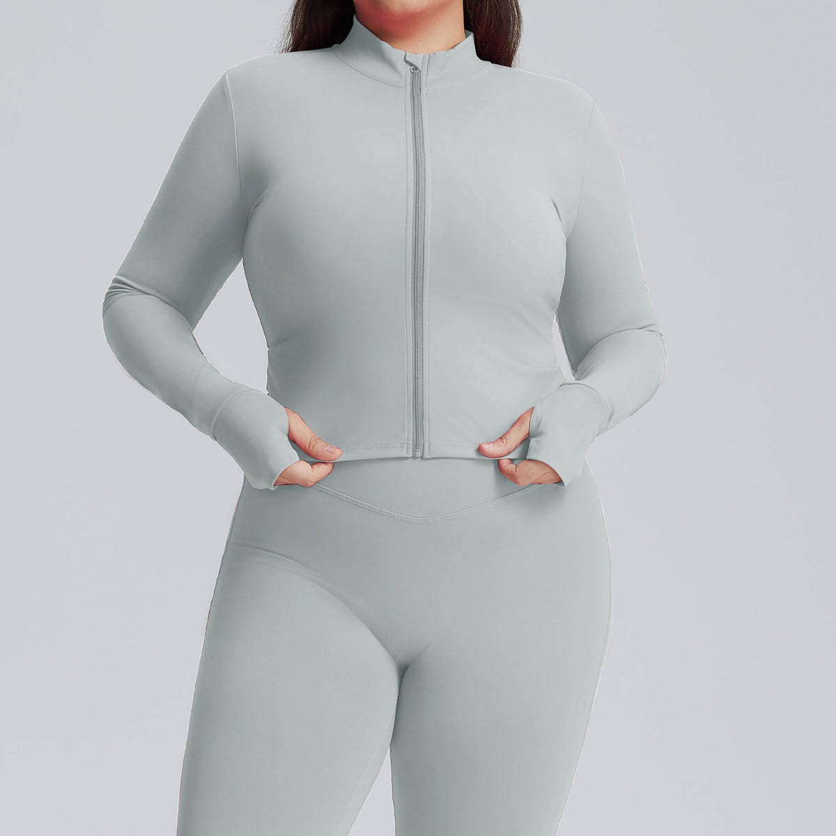 L6526# Women Large Size Yoga Jacket