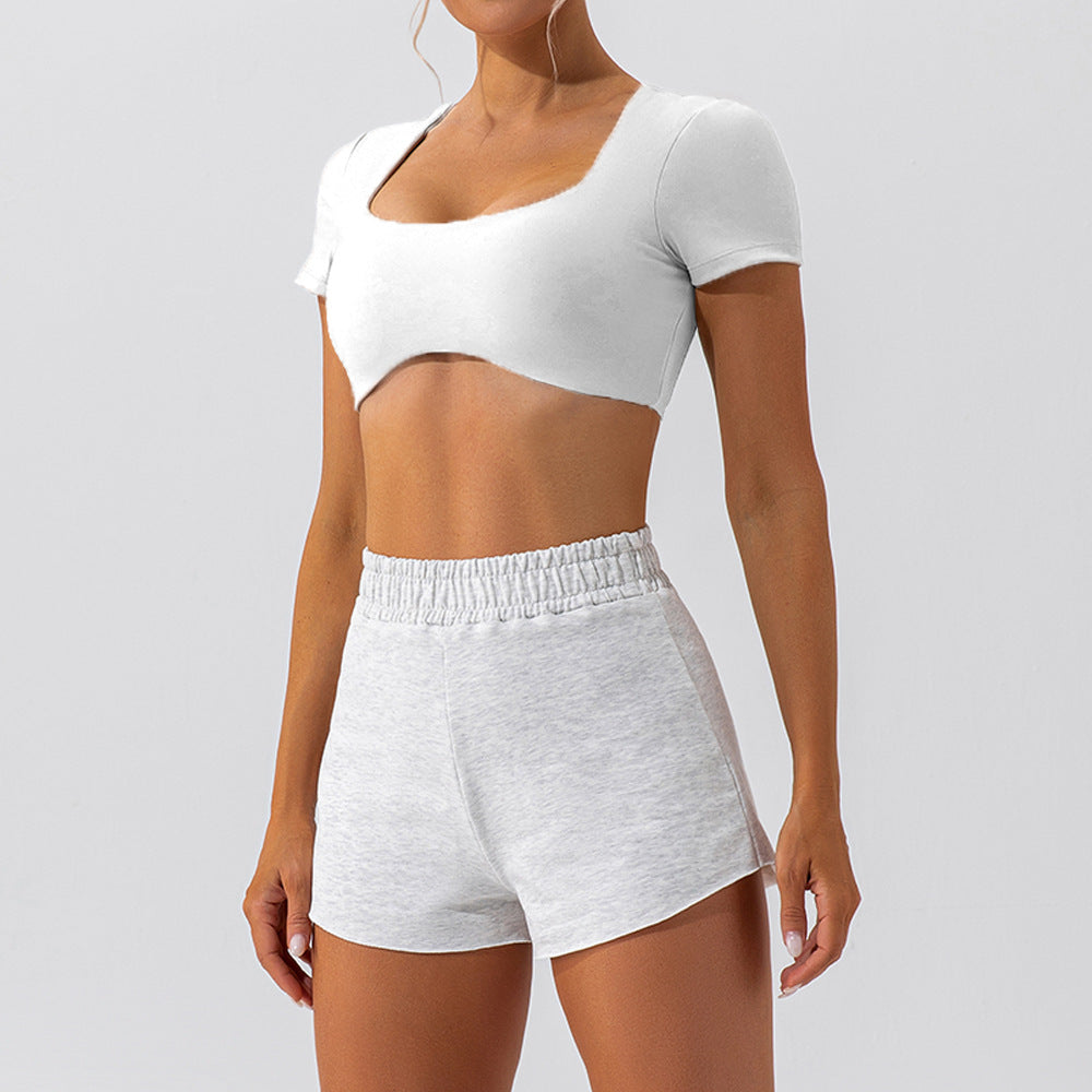 53# AL Short Sleeve Bra And Shorts Set