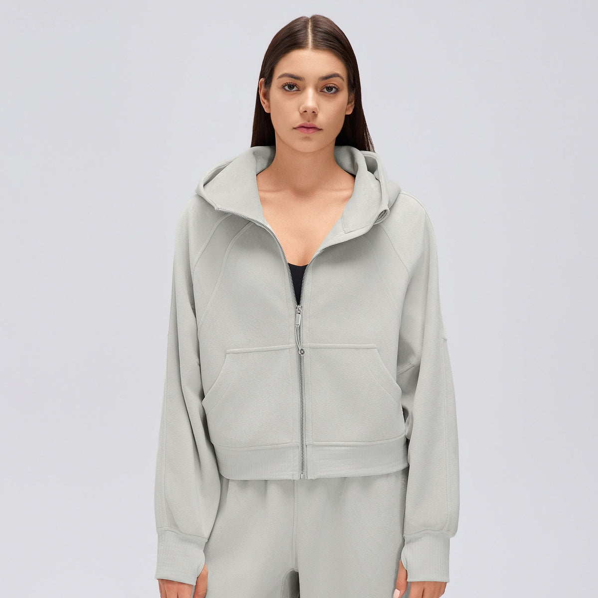 L6720# Same Color Silica Gel Women Hoodies Or Pants