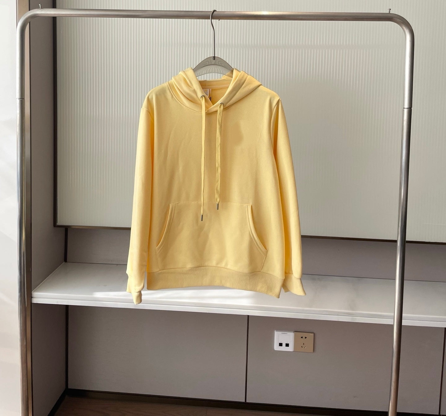 2342# A Unisex 3D Silver Hoodie