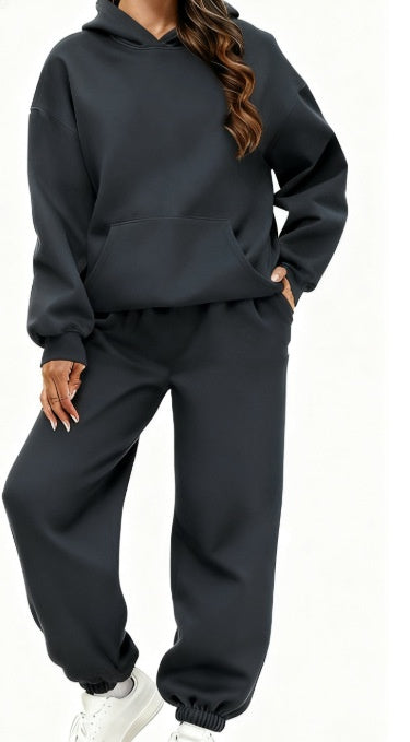 1892# A Women Printed Hoodie Pants Set