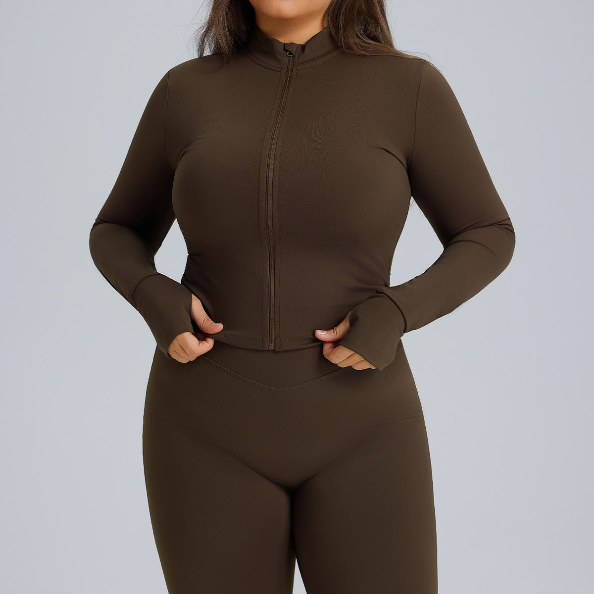 L6526# Women Large Size Yoga Jacket