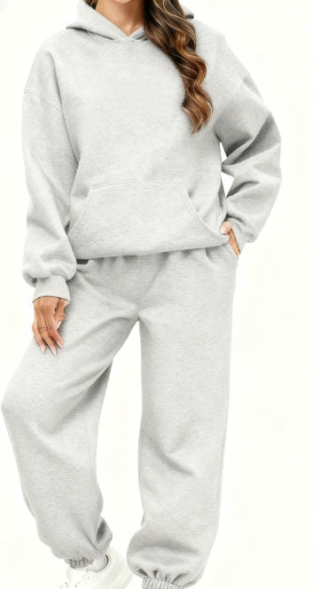 1892# A Women Printed Hoodie Pants Set