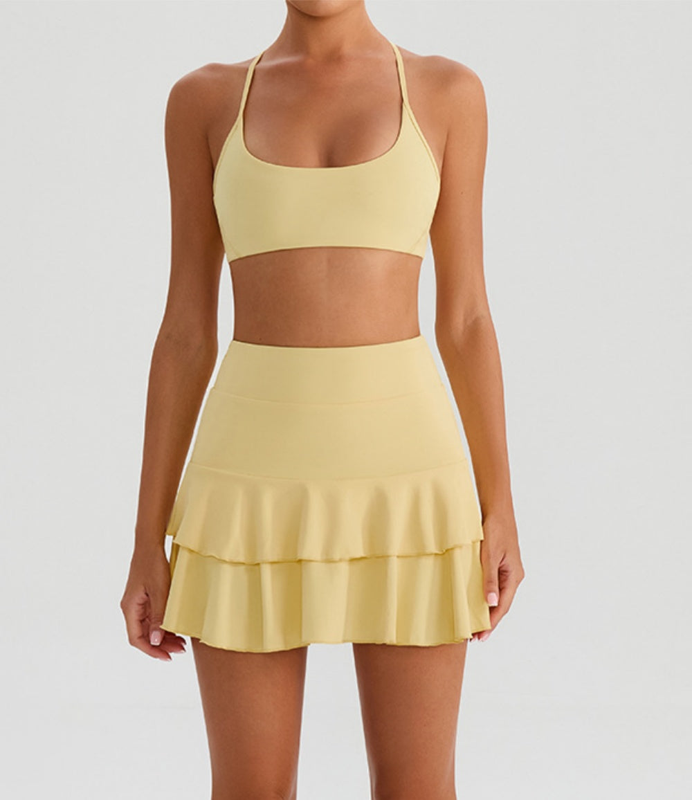 L6344# Women Yoga Bra Or Skirts