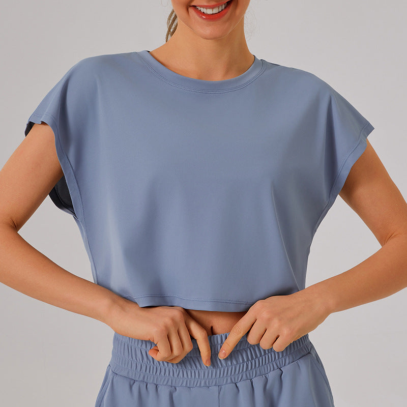 L4520-1# Women Yoga Top Shorts Set