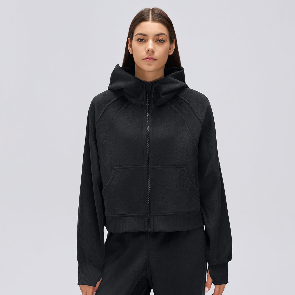 L6720# Same Color Silica Gel Women Hoodies Or Pants