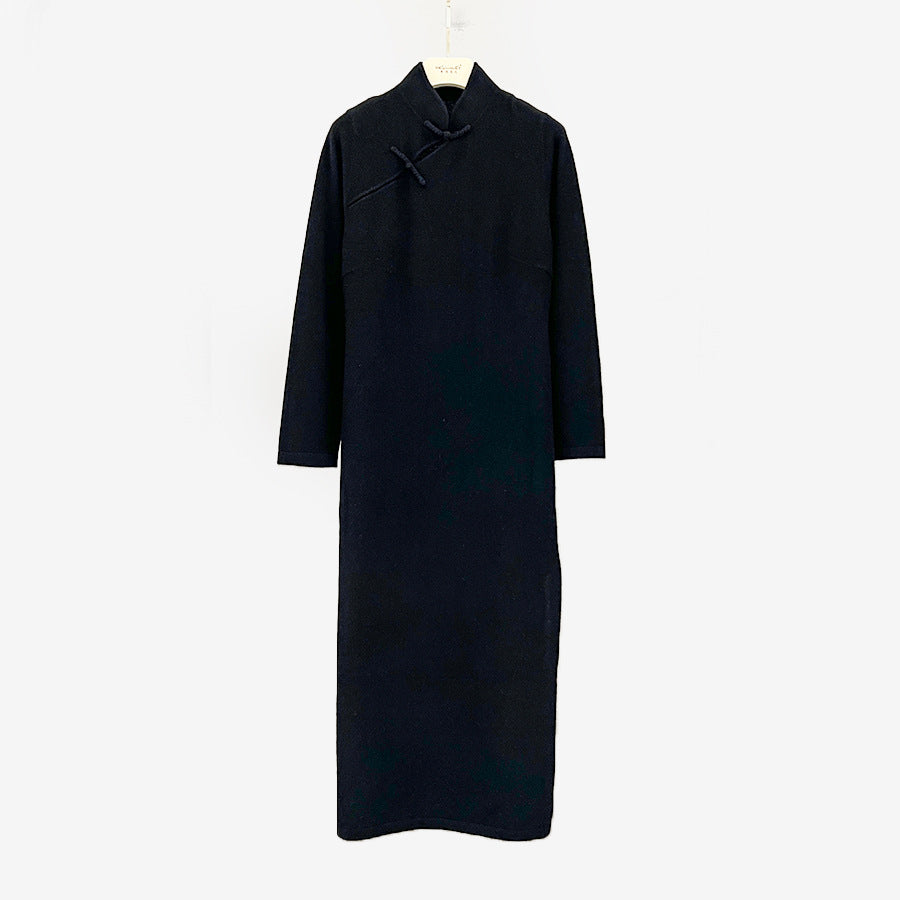 ZGLHUA Women Woolen Chinese Gowns