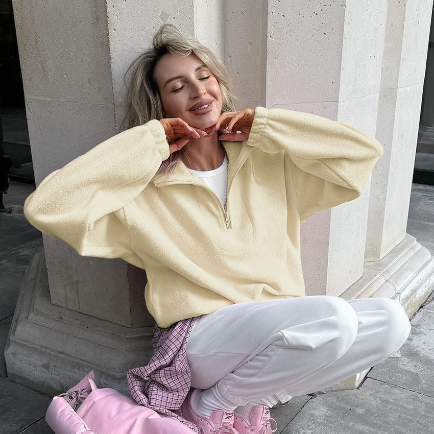 1453# A 3D LOGO Women Sports Pullover