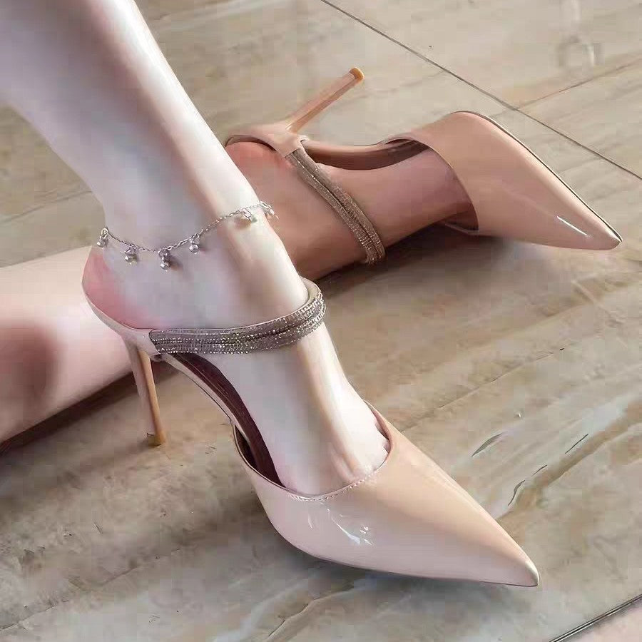 E6912#Patent Leather Sandals
