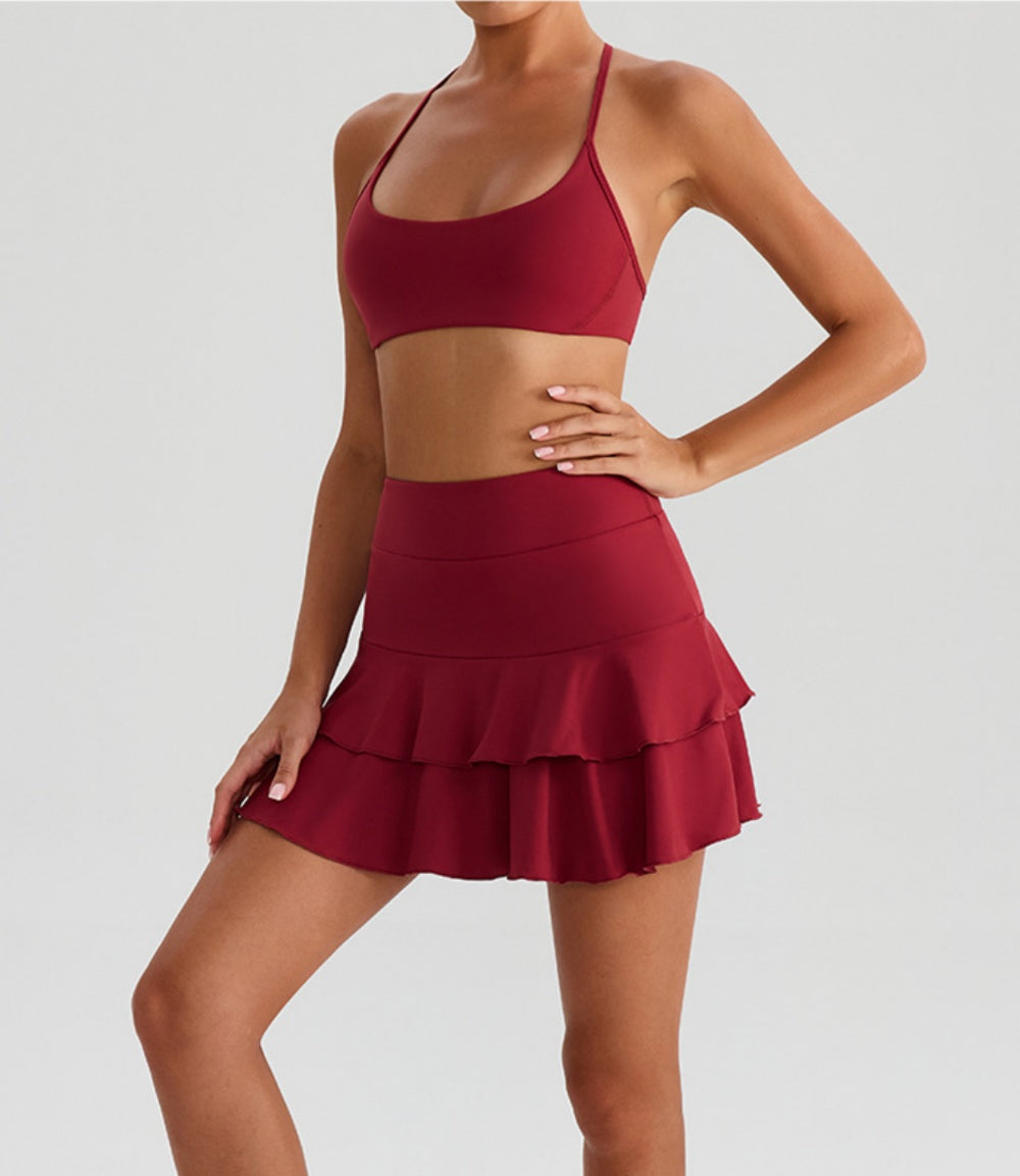 L6344# Women Yoga Bra Or Skirts