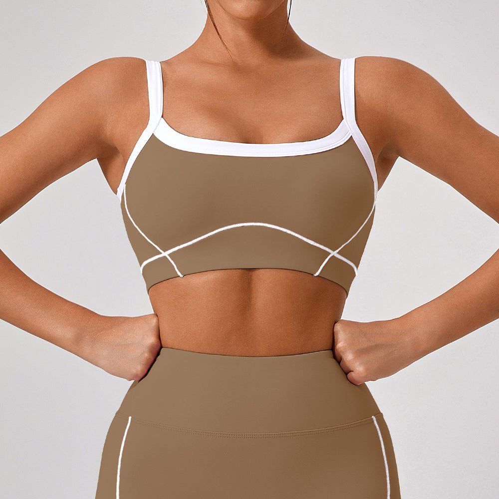 492# AL Women yoga Bra Shorts Set