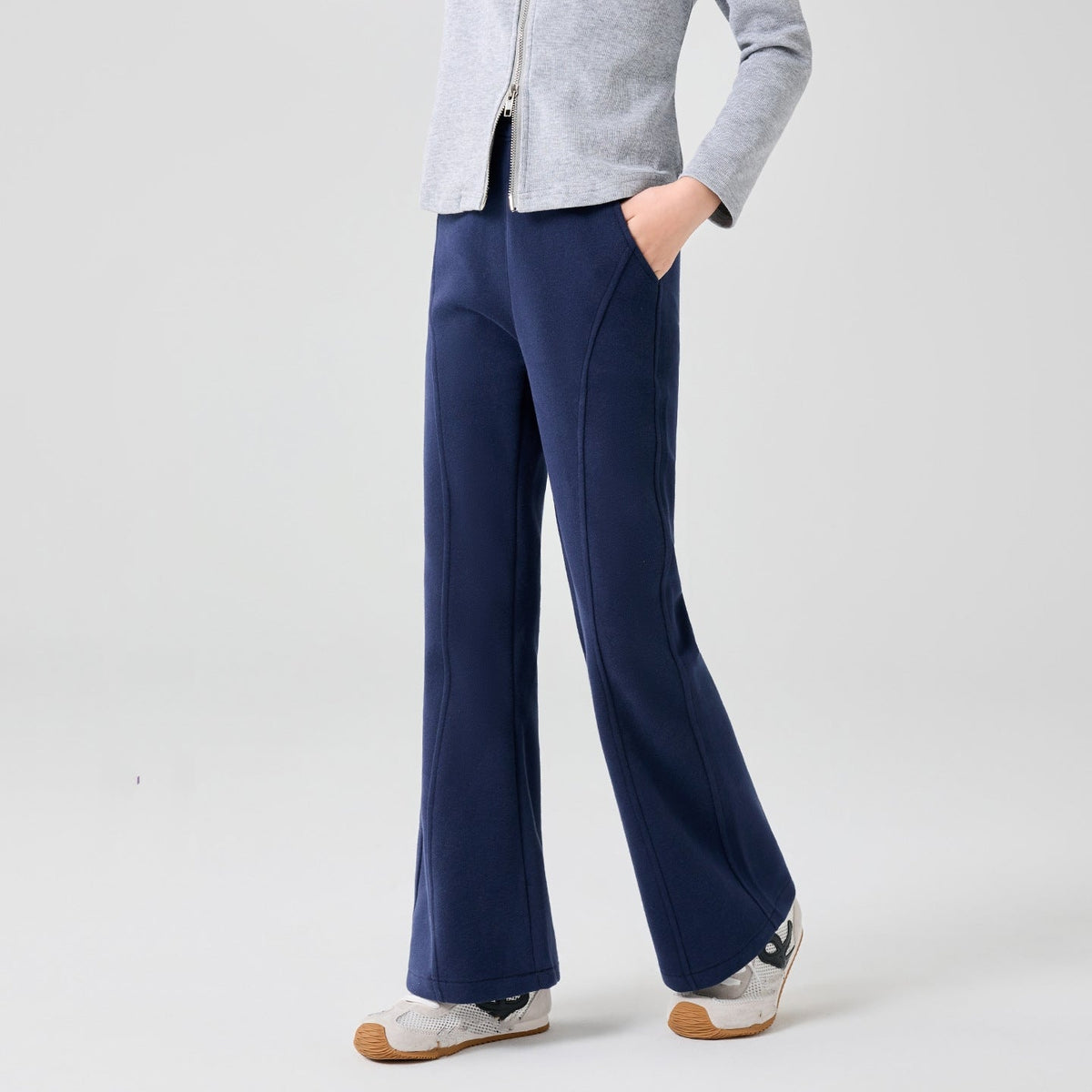 L6481 Kids Bell-bottom pants