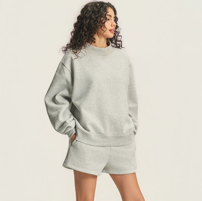 2724# A 3D Silver Women Sweatshirt Or Shorts