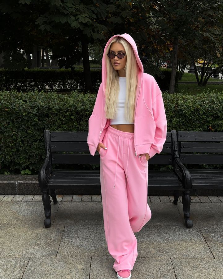 2911# 3D Women Jacket Pants Set