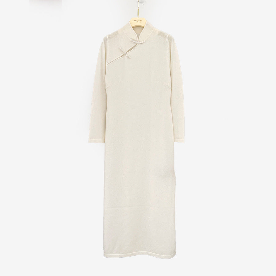 ZGLHUA Women Woolen Chinese Gowns