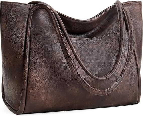 E6941# Cow Leather Tote Bag