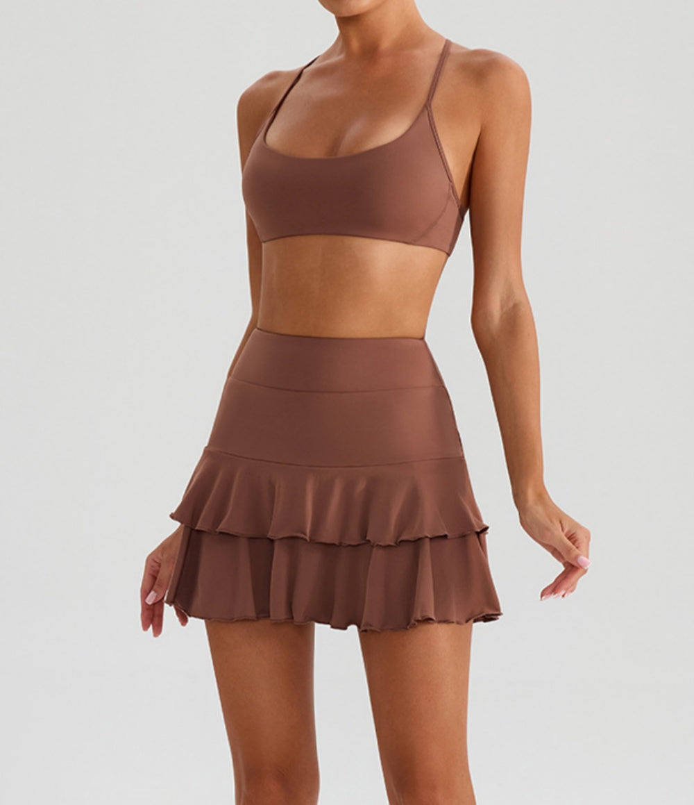 L6344# Women Yoga Bra Or Skirts
