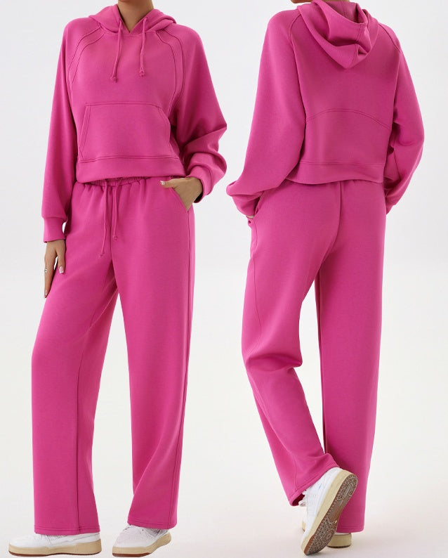 L4518#  Women Hoodies Pants Set