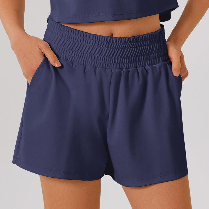 L4520-1# Women Yoga Top Shorts Set