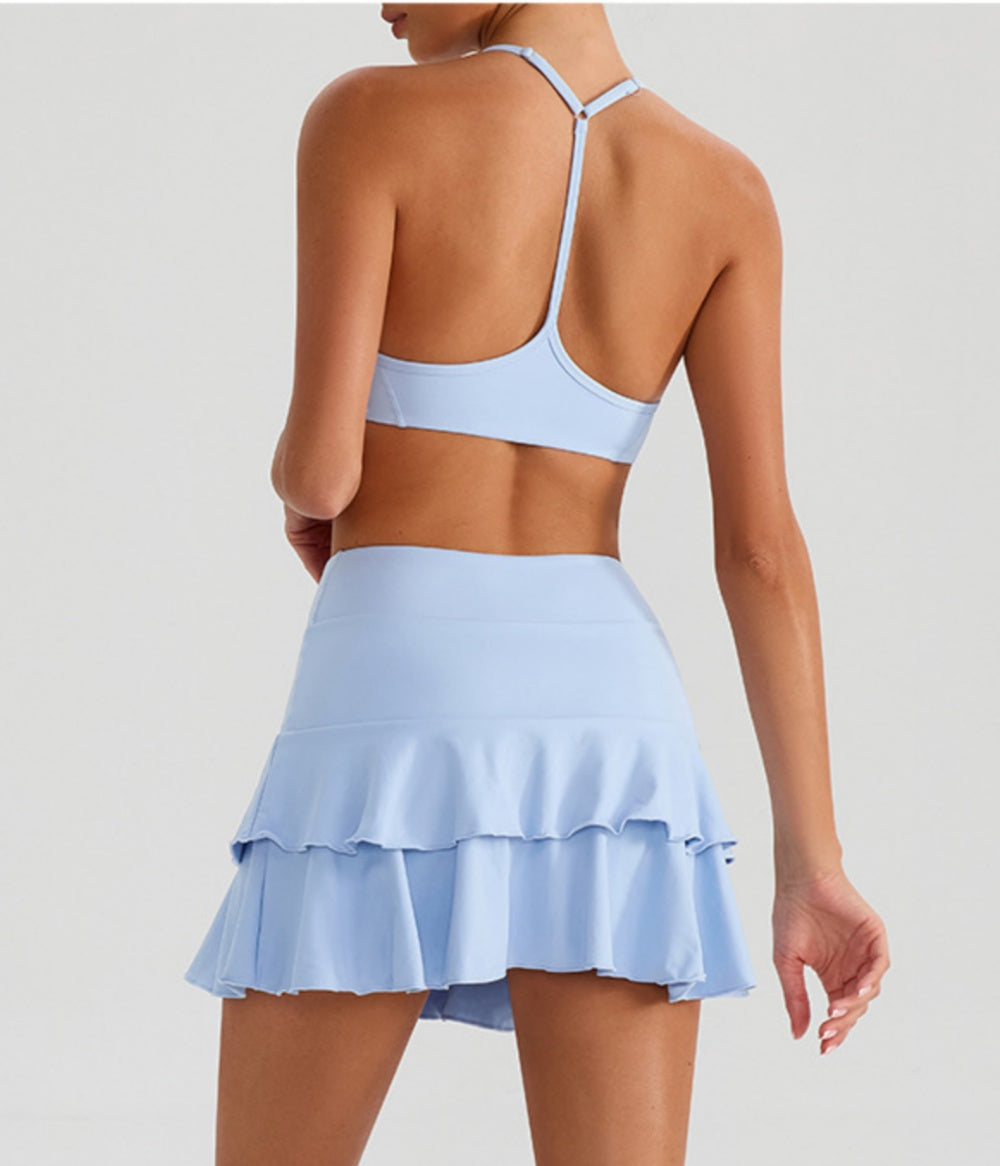 L6344# Women Yoga Bra Or Skirts