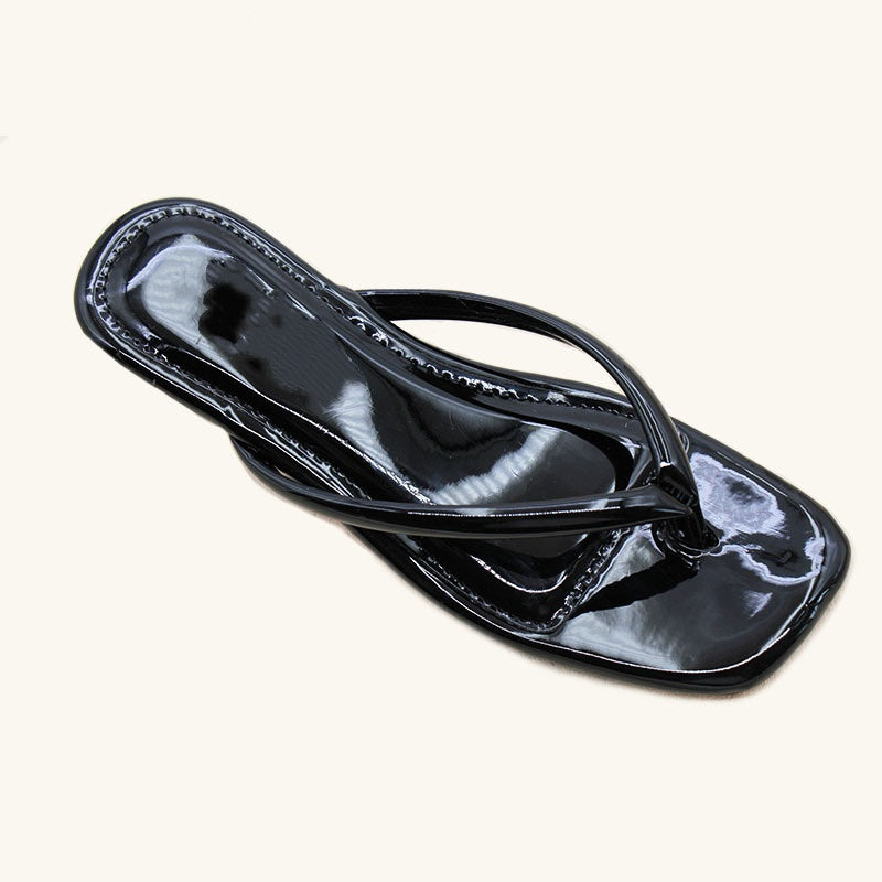 E7012# Cow Leather Slipper