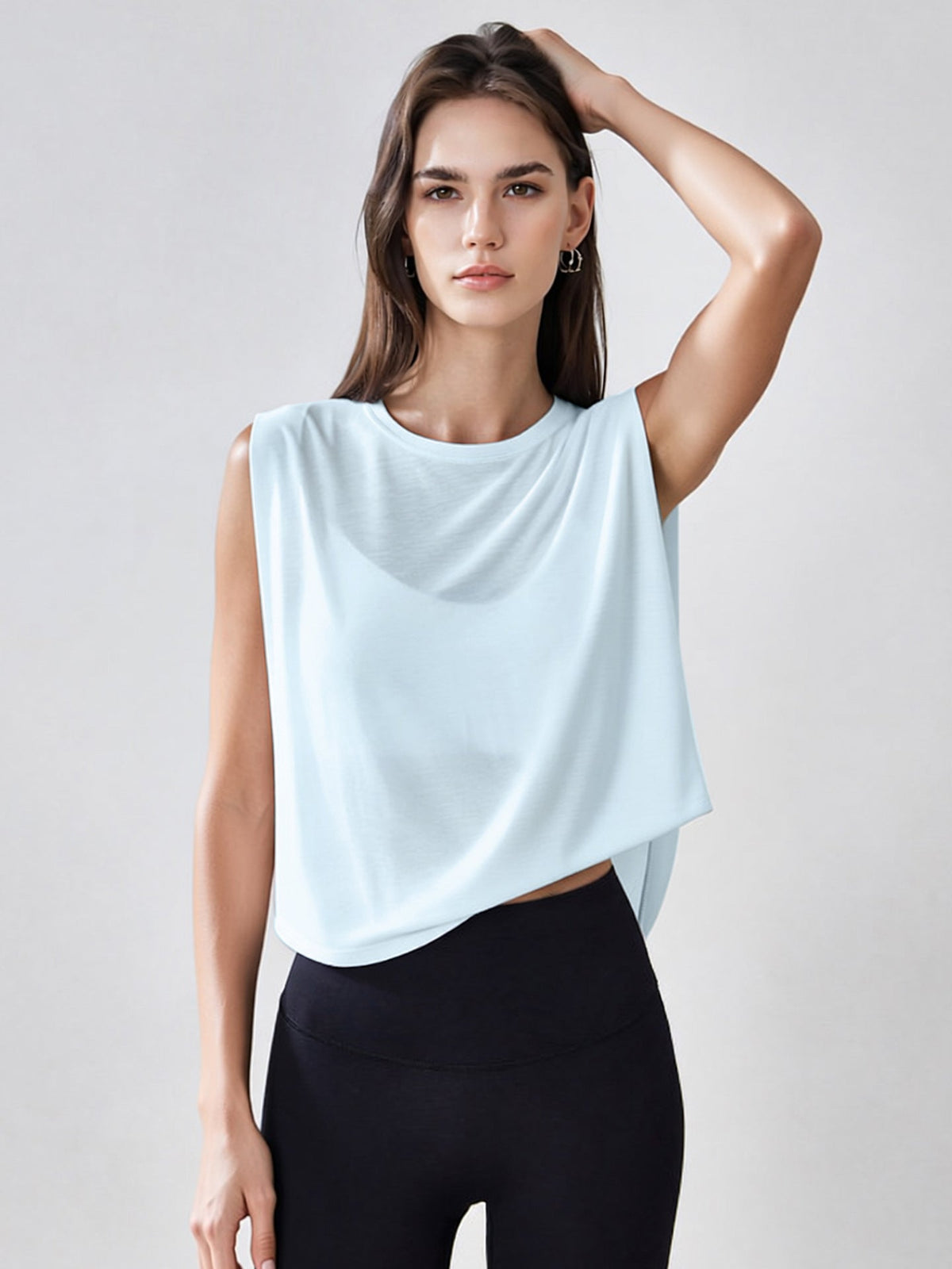 L6519# Women Sleeveless Workout Tank Top