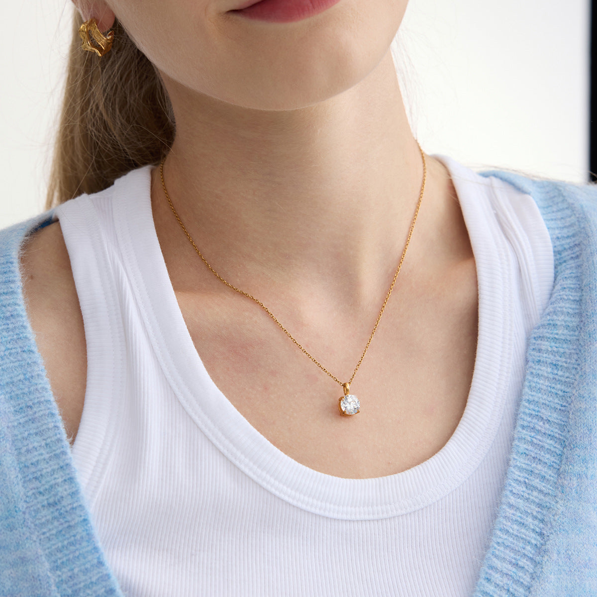 E1620#  Titanium Steel Necklace