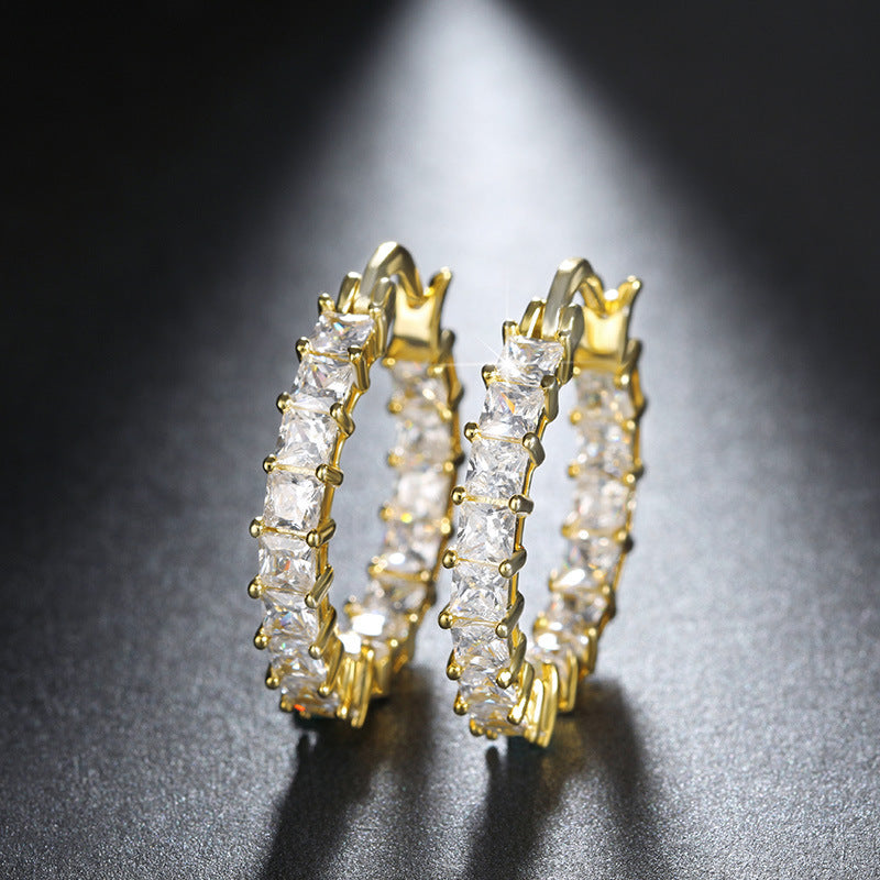 E7076#Titanium Steel Earrings