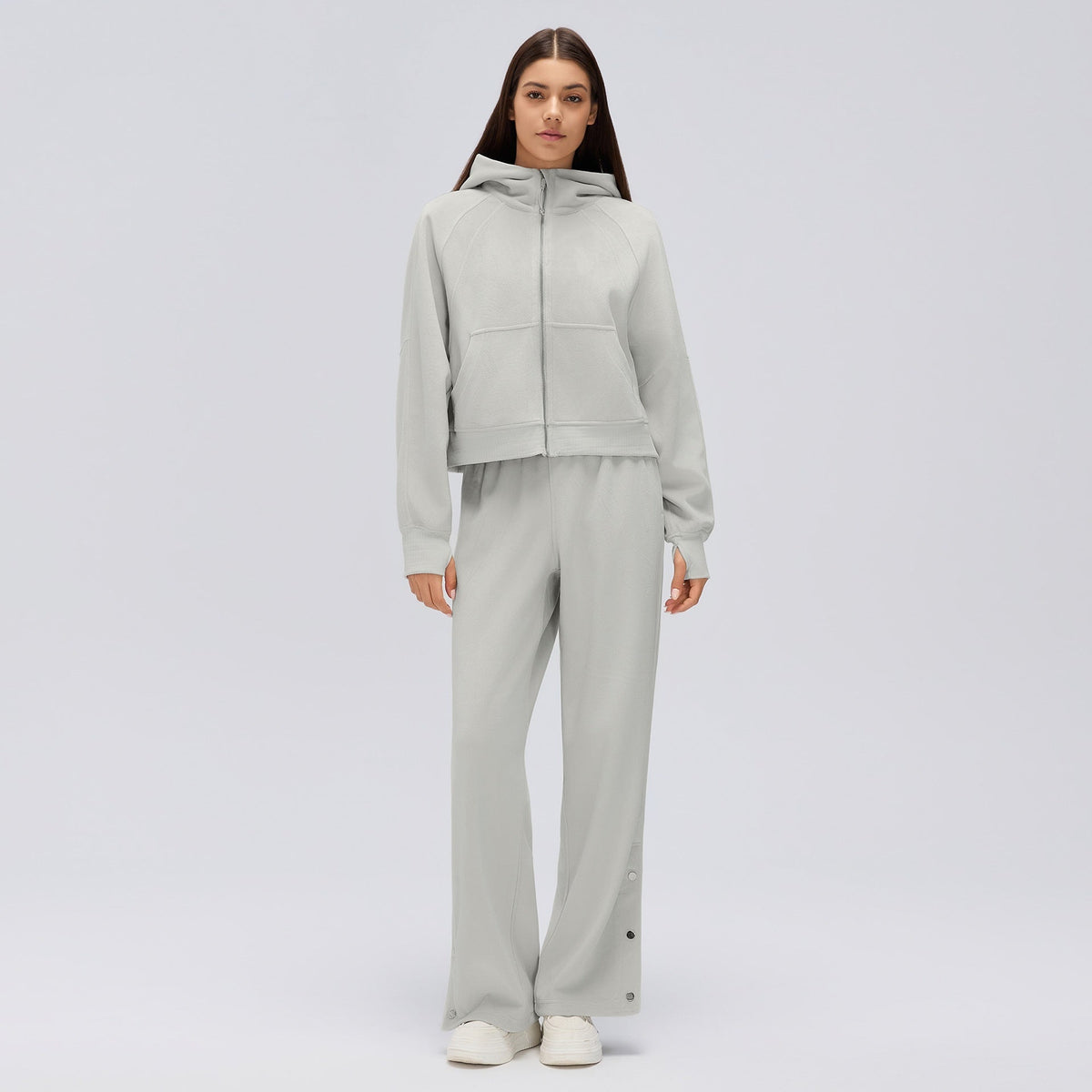 L6720# Same Color Silica Gel Women Hoodies Or Pants