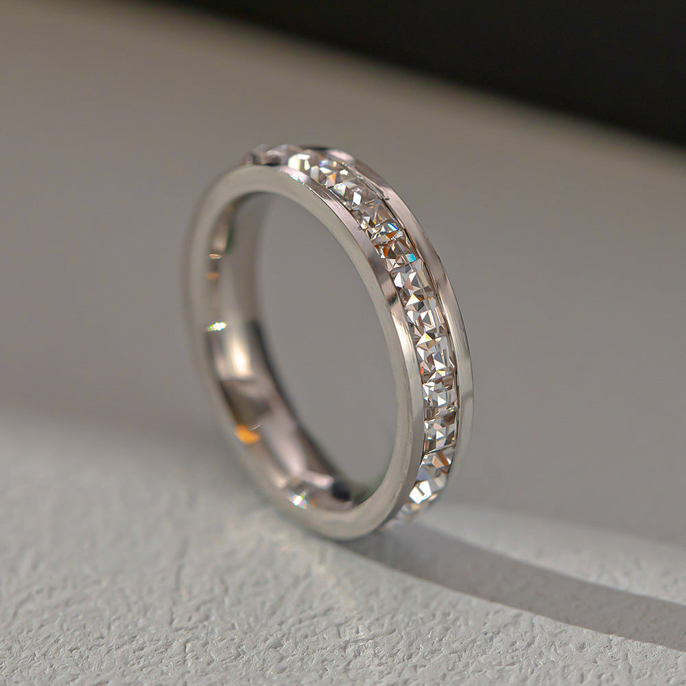E1735# 8.5mm Diamond Rings