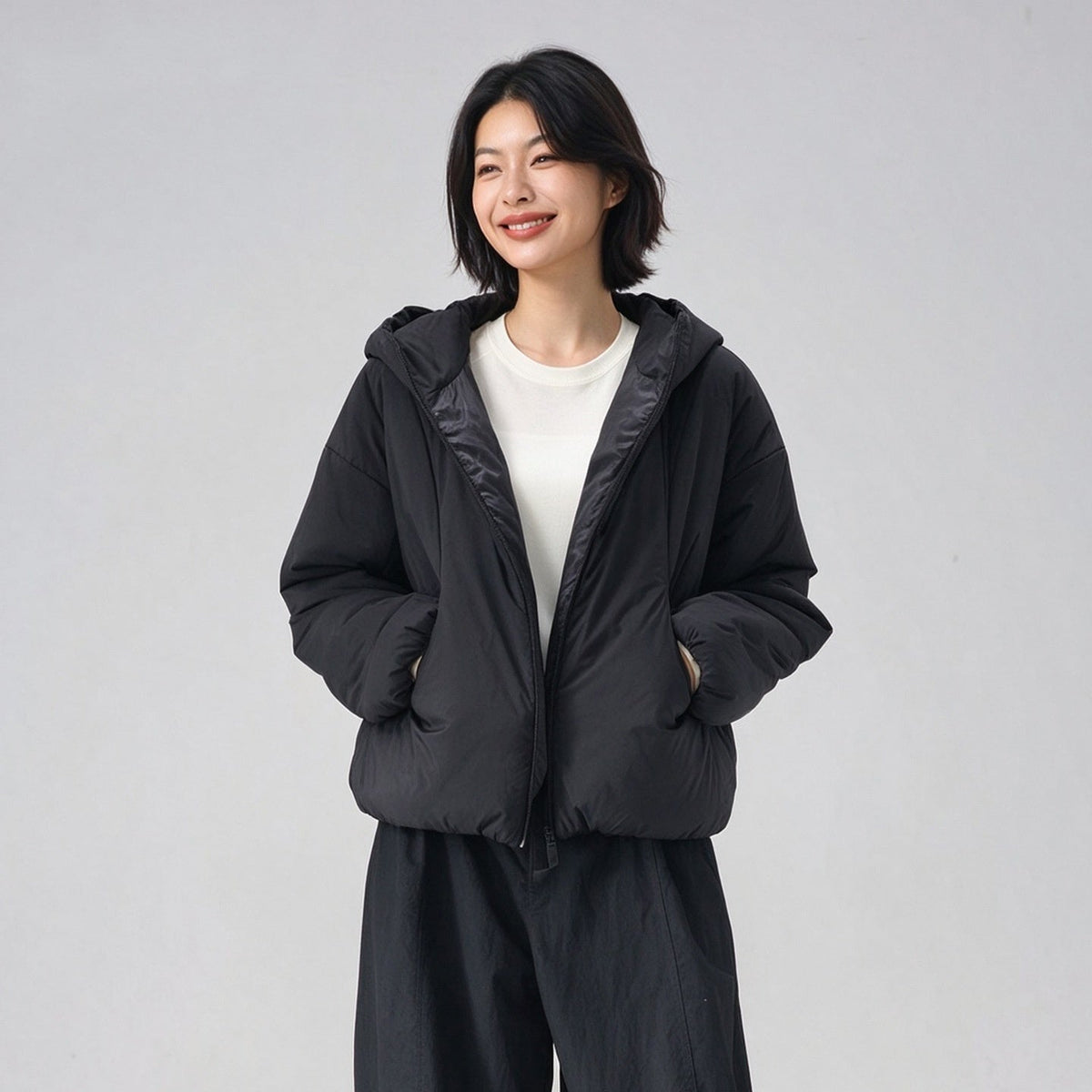 L6762# Silica Gel  Women Cotton Coat