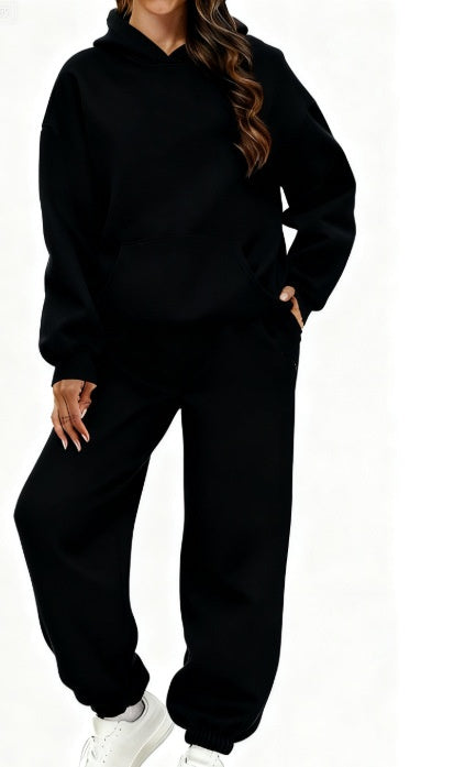 1892# A Women Printed Hoodie Pants Set