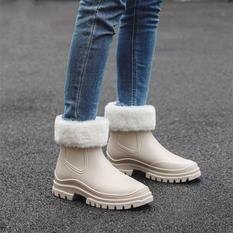 ZGLHUA Women Rubber Martin Rainboots