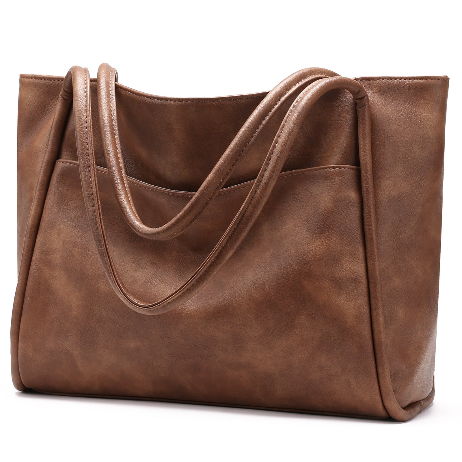 E6941# Cow Leather Tote Bag
